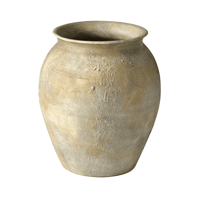 Vase Beige Stone Effect