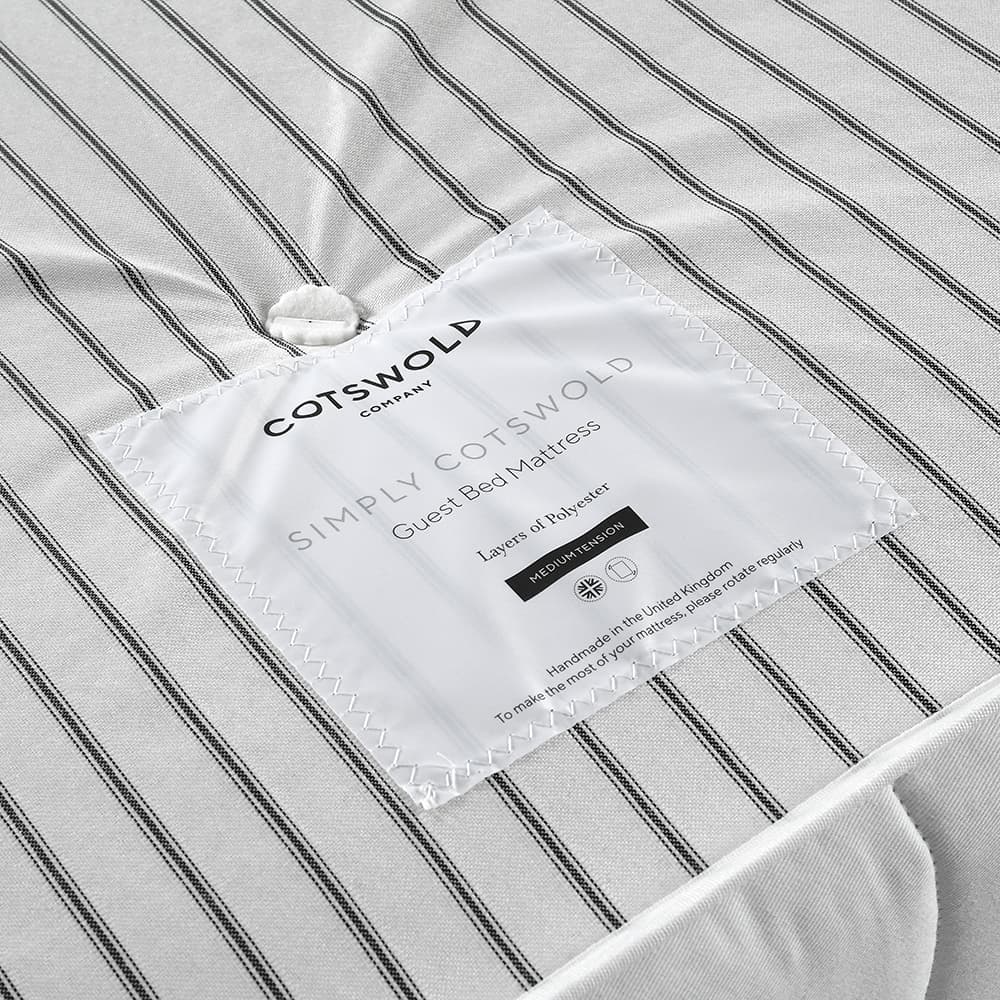 Close up image of the Simply Cotswold mattress label