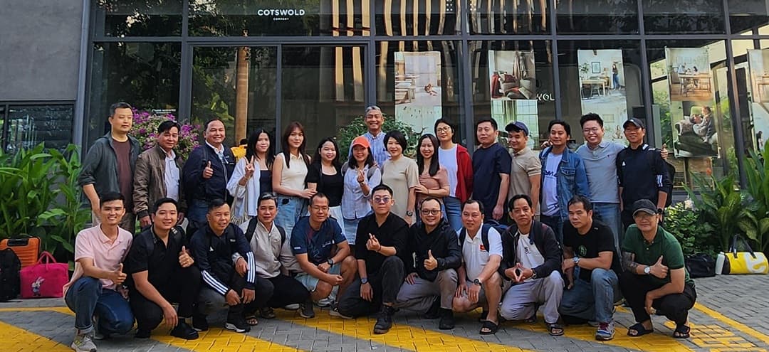 a group photo of staff at our Vietnam office