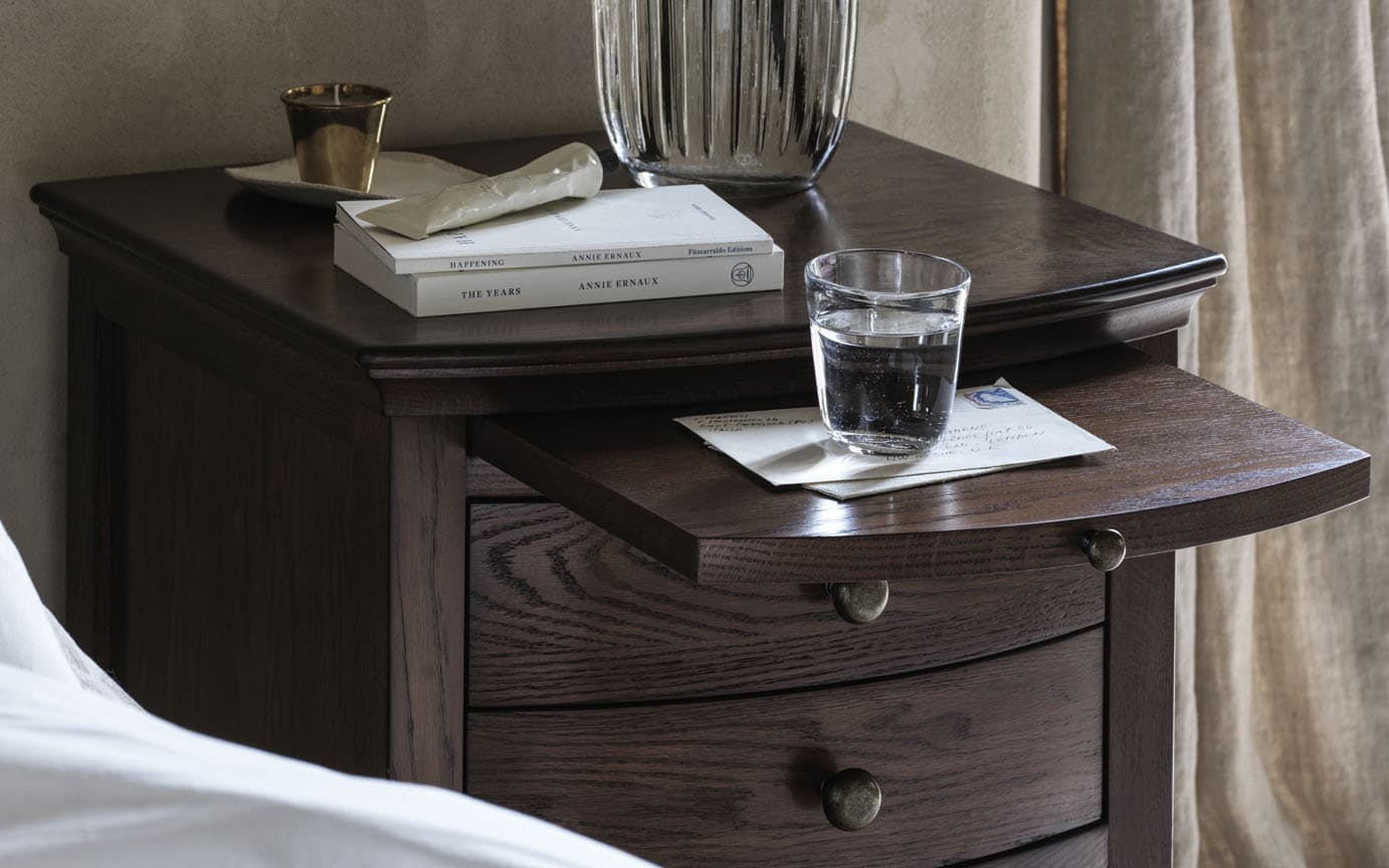WINCHCOMBE DARK OAK 2 Drawer Bedside Table