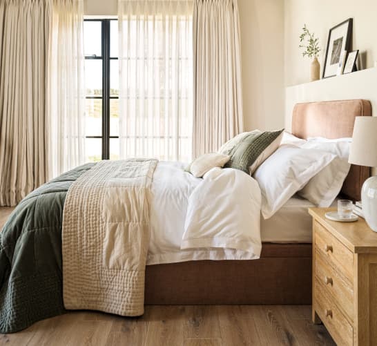 Consider the room you have and how you like to sleep. From cosy doubles to spacious super kings.