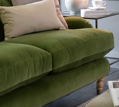 Generously cushioned seats