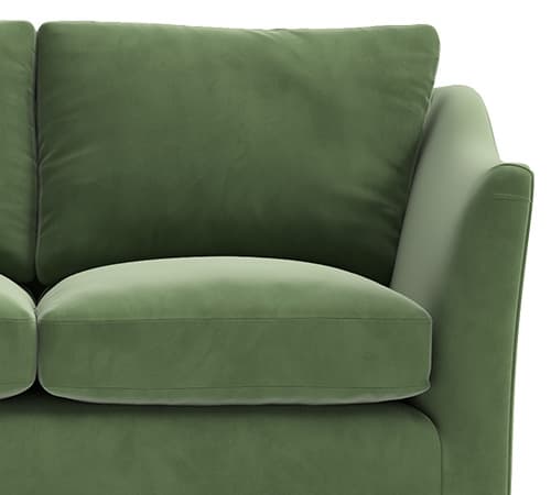 Feather back cushions