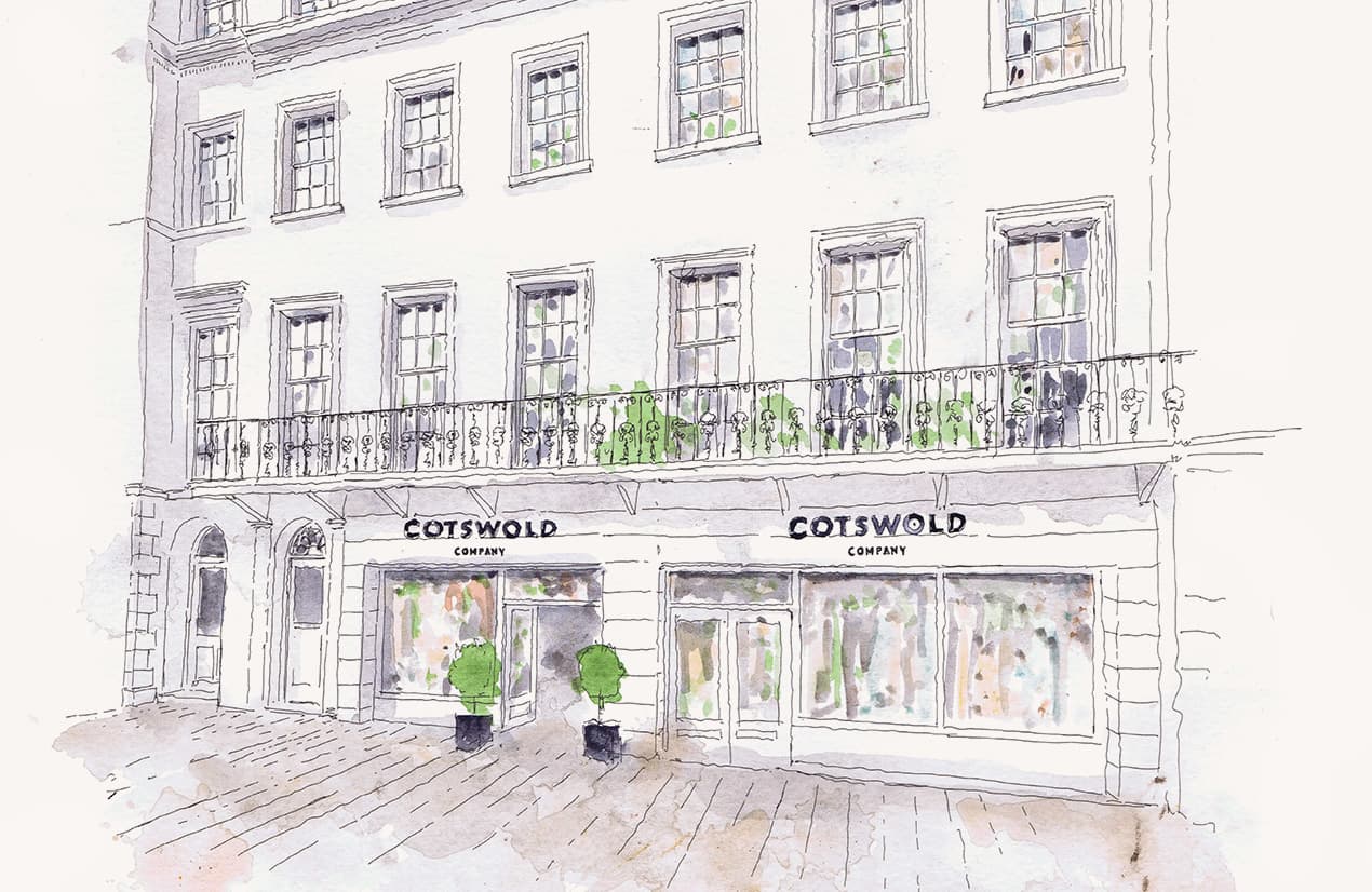 Illustration of the Leamington Spa store