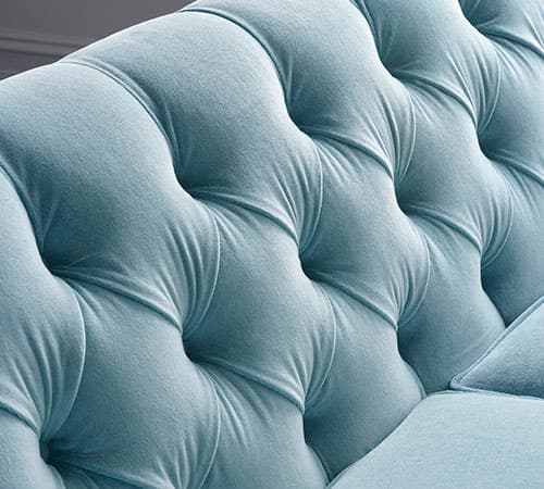 Beautifully buttoned back