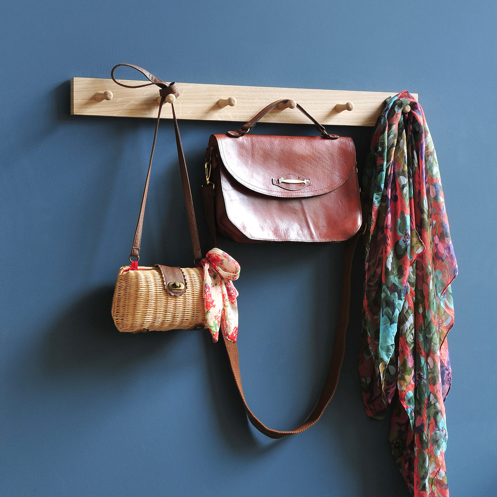 Peg rail, hall hooks, hallway, coat hooks, hanging accessories