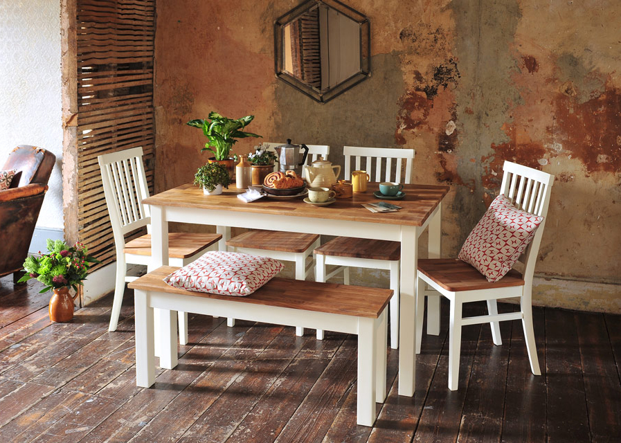 Dining with cushions, breakfast, rustic dining, herbs, modern rustic