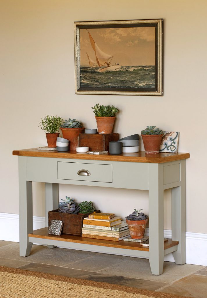 French Grey painted sideboard, grey furniture, heritage green, pottery, nautical, succulents