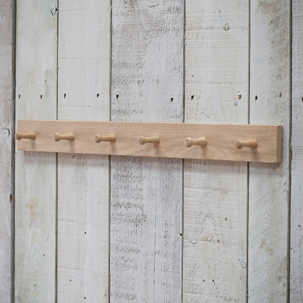 Peg rail, peg board, hanging rail, wooden peg rail